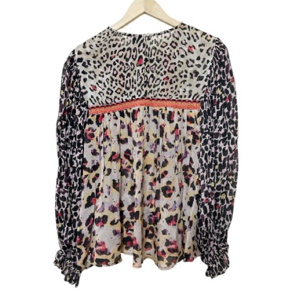 Stylish Multicolor Leopard Print Blouse - image 6